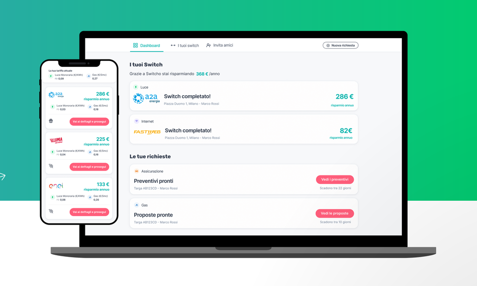 Switcho dashboard