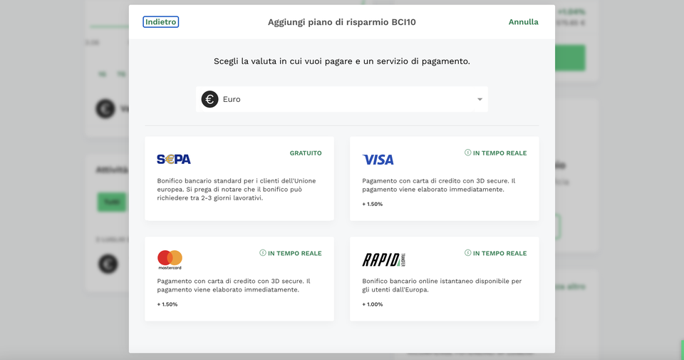 piano di risparmio bitpanda